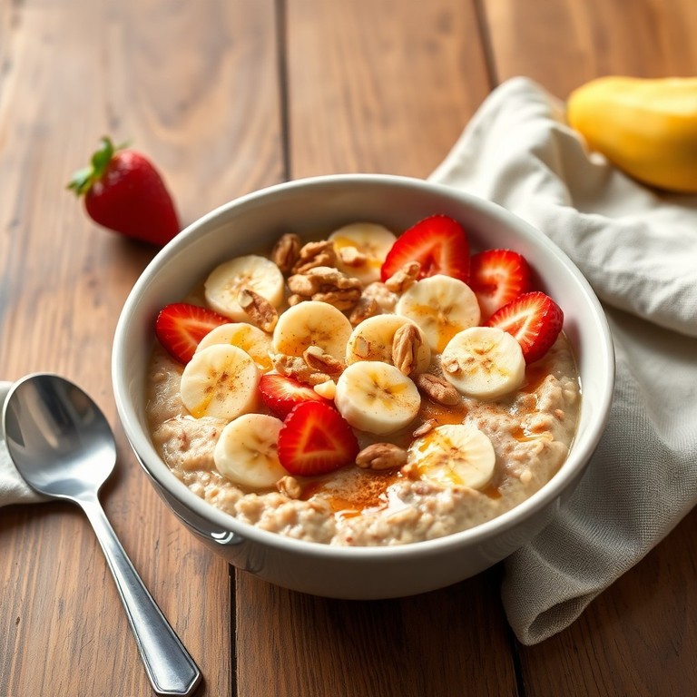 Desayuno energético con avena y frutos secos