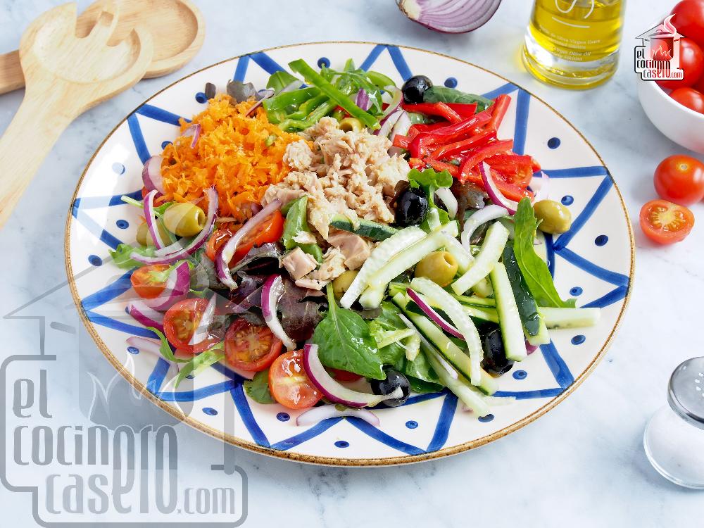 Receta: ensalada mediterránea rápida